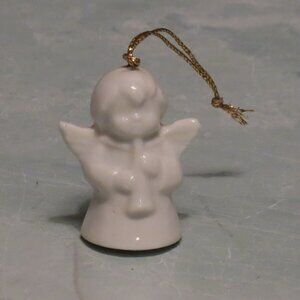 Vintage Porcelain Christmas Angel Ornament Goebel Tiny Trims